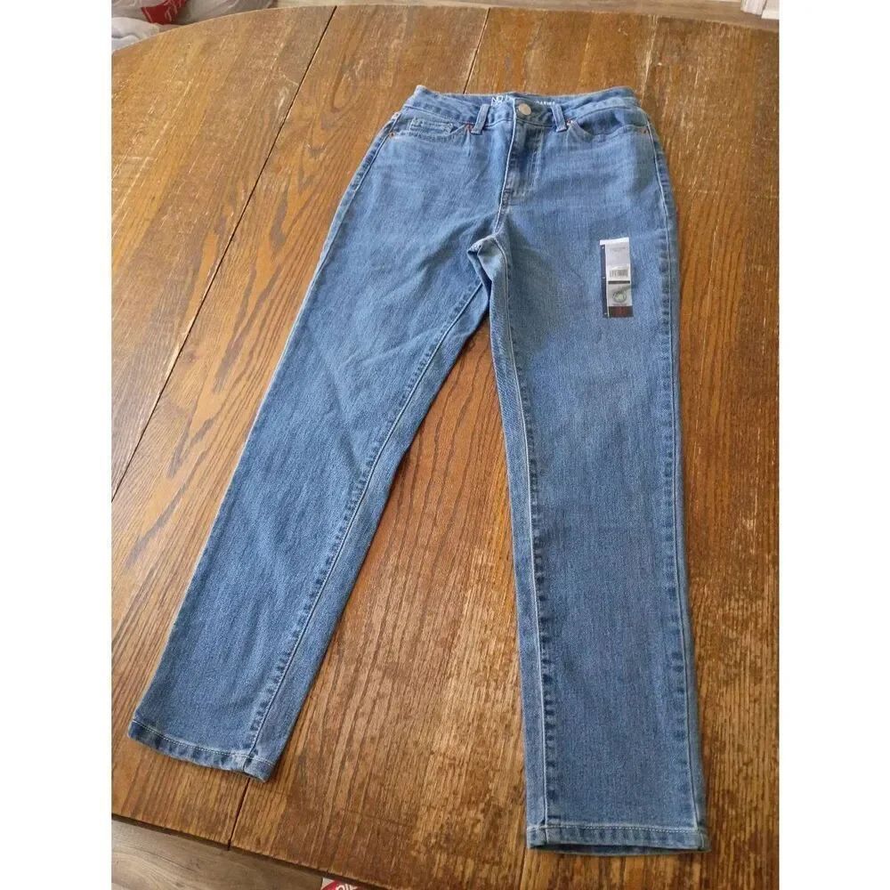 New Size 1 NoBo No Boundaries High Rise Mom Denim Blue Jeans Casual Pants